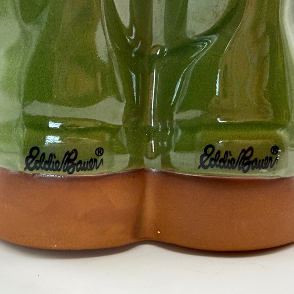 Eddie Bauer Olive Green Boot Planter with Faux Greenery - Picture 4 of 16